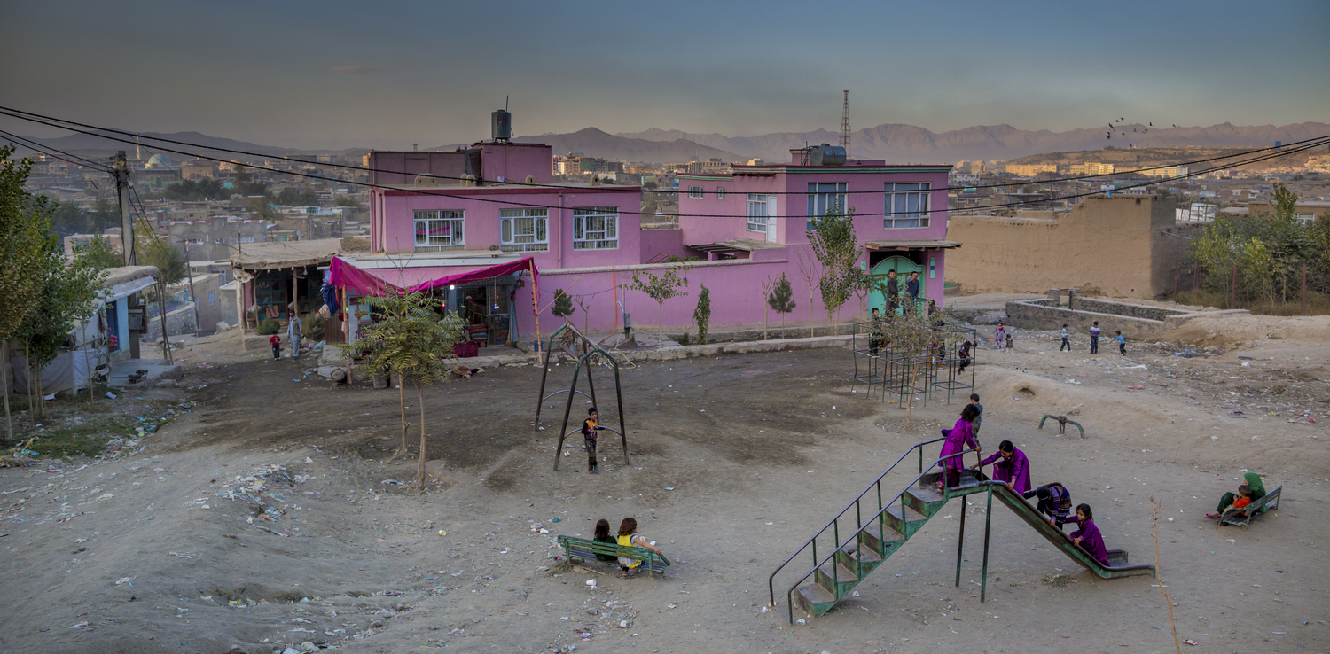 Street scene in Kabul, during the first day of Eid.