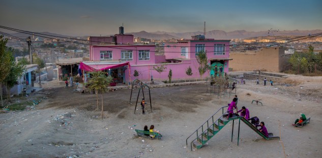 Street scene in Kabul, during the first day of Eid.